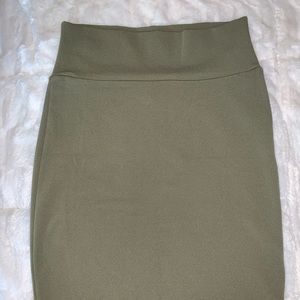 Lularoe Olive Sage green Cassie Skirt Small